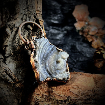 Aegis of Serenity Blue Crystal Pendant