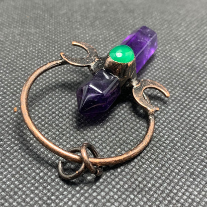 Zen Aura Essence Amethyst Pendant